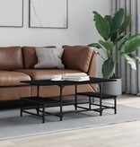 VidaXL Salontafel 100x50,5x40 cm bewerkt hout zwart