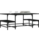 VidaXL Salontafel 100x50,5x40 cm bewerkt hout zwart
