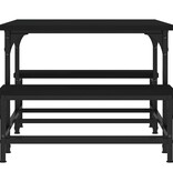 VidaXL Salontafel 100x50,5x40 cm bewerkt hout zwart
