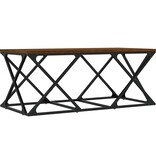 VidaXL Salontafel 100x49x40 cm bewerkt hout bruineikenkleurig