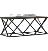 VidaXL Salontafel 100x49x40 cm bewerkt hout bruineikenkleurig