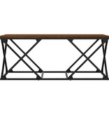 VidaXL Salontafel 100x49x40 cm bewerkt hout bruineikenkleurig