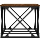 VidaXL Salontafel 100x49x40 cm bewerkt hout bruineikenkleurig