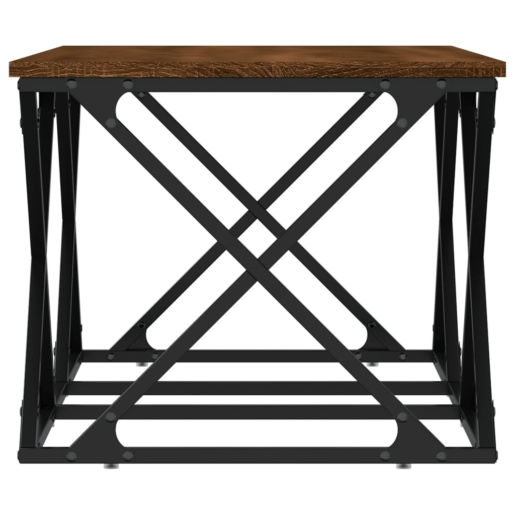 VidaXL Salontafel 100x49x40 cm bewerkt hout bruineikenkleurig
