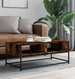 VidaXL Salontafel 100x51x40 cm bewerkt hout gerookt eikenkleurig