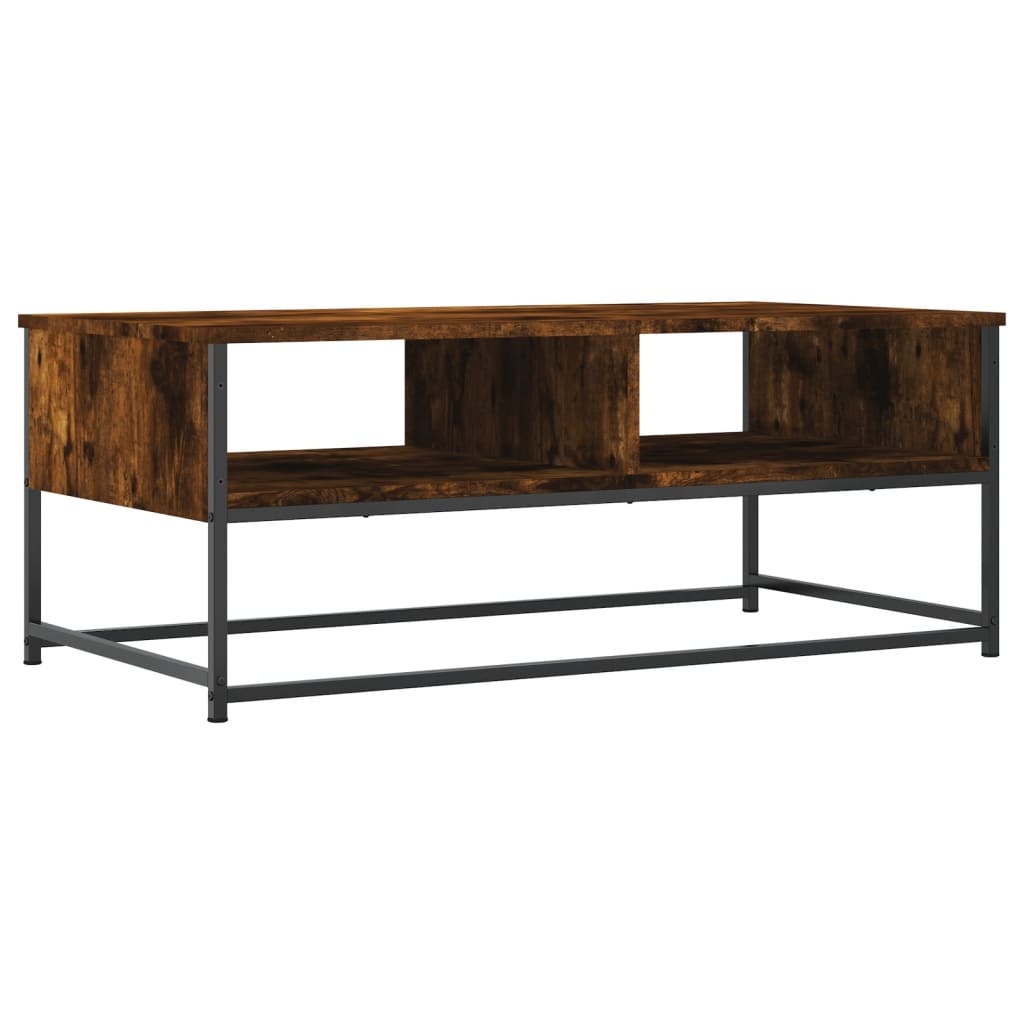 VidaXL Salontafel 100x51x40 cm bewerkt hout gerookt eikenkleurig