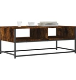 VidaXL Salontafel 100x51x40 cm bewerkt hout gerookt eikenkleurig