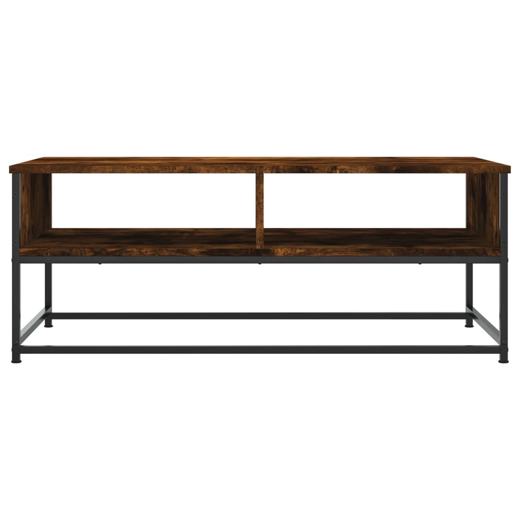 VidaXL Salontafel 100x51x40 cm bewerkt hout gerookt eikenkleurig