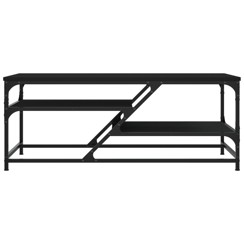VidaXL Salontafel 100x49x40 cm bewerkt hout zwart