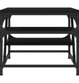 VidaXL Salontafel 100x49x40 cm bewerkt hout zwart