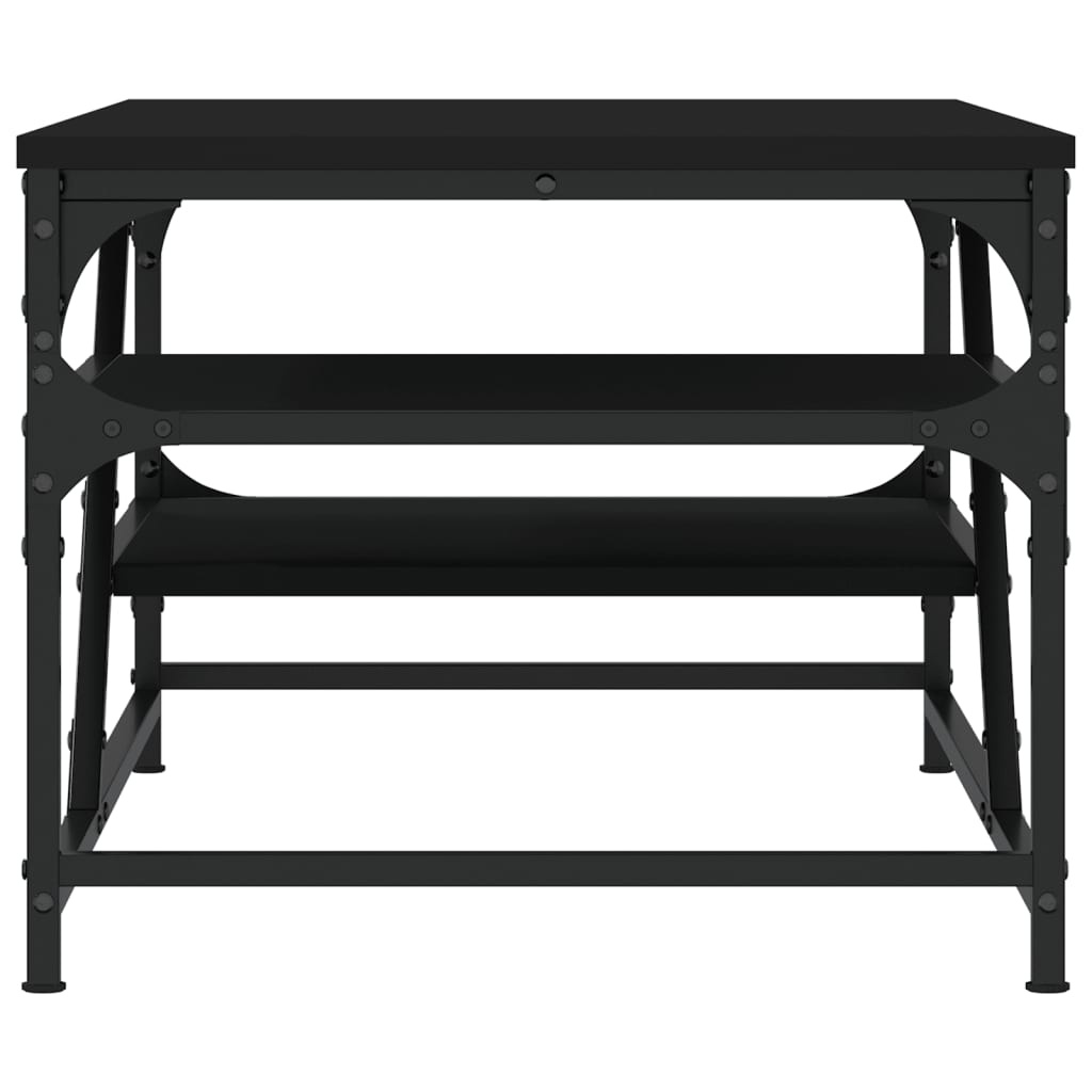 VidaXL Salontafel 100x49x40 cm bewerkt hout zwart