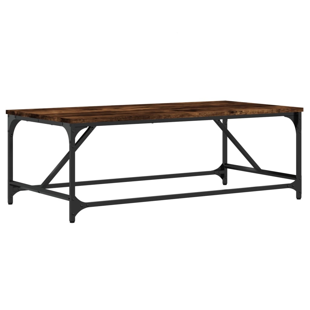 VidaXL Salontafel 100x50x35 cm bewerkt hout gerookt eikenkleurig