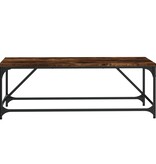 VidaXL Salontafel 100x50x35 cm bewerkt hout gerookt eikenkleurig