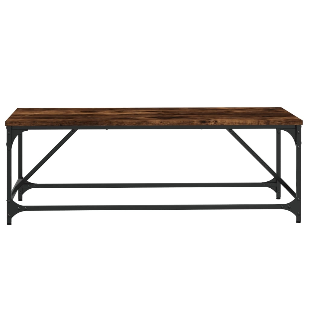VidaXL Salontafel 100x50x35 cm bewerkt hout gerookt eikenkleurig