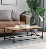 VidaXL Salontafel 100x50x35 cm bewerkt hout sonoma eikenkleurig