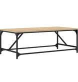 VidaXL Salontafel 100x50x35 cm bewerkt hout sonoma eikenkleurig