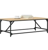 VidaXL Salontafel 100x50x35 cm bewerkt hout sonoma eikenkleurig