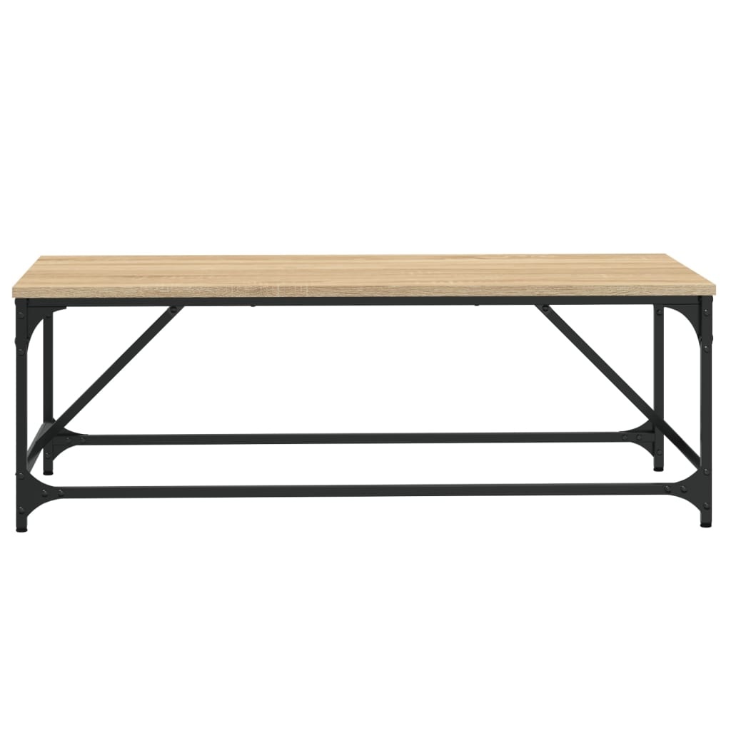 VidaXL Salontafel 100x50x35 cm bewerkt hout sonoma eikenkleurig