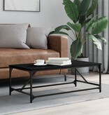 VidaXL Salontafel 100x50x35 cm bewerkt hout zwart