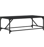 VidaXL Salontafel 100x50x35 cm bewerkt hout zwart