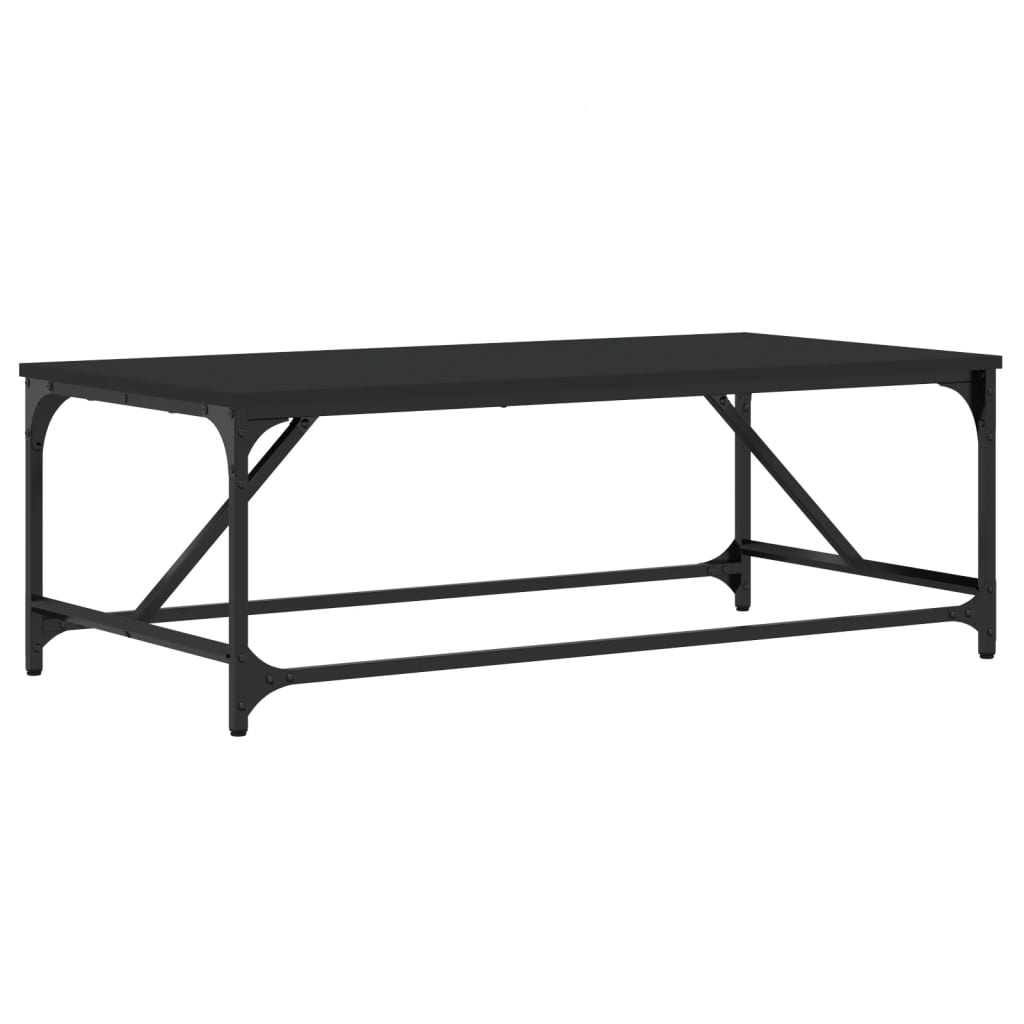 VidaXL Salontafel 100x50x35 cm bewerkt hout zwart
