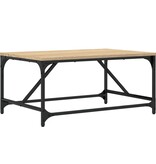 VidaXL Salontafel 75x50x35 cm bewerkt hout sonoma eikenkleurig