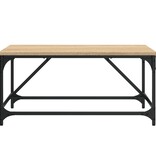 VidaXL Salontafel 75x50x35 cm bewerkt hout sonoma eikenkleurig