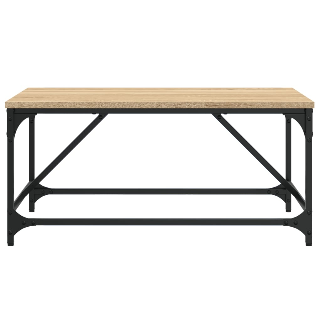 VidaXL Salontafel 75x50x35 cm bewerkt hout sonoma eikenkleurig