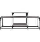 VidaXL Salontafel 102x60x45 cm bewerkt hout grijs sonoma eikenkleurig