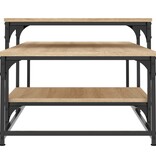VidaXL Salontafel 102x60x45 cm bewerkt hout sonoma eikenkleurig