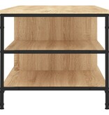 VidaXL Salontafel 100x50x45 cm bewerkt hout sonoma eikenkleurig