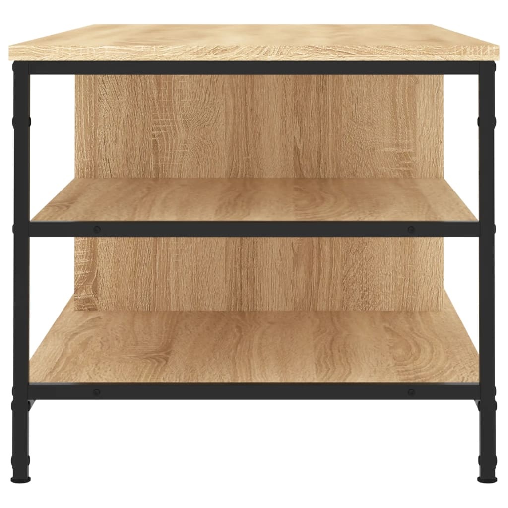 VidaXL Salontafel 100x50x45 cm bewerkt hout sonoma eikenkleurig