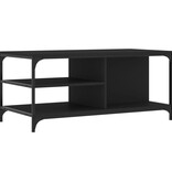 VidaXL Salontafel 100x50x45 cm bewerkt hout zwart
