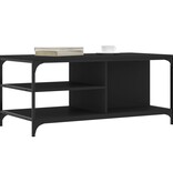 VidaXL Salontafel 100x50x45 cm bewerkt hout zwart