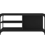VidaXL Salontafel 100x50x45 cm bewerkt hout zwart