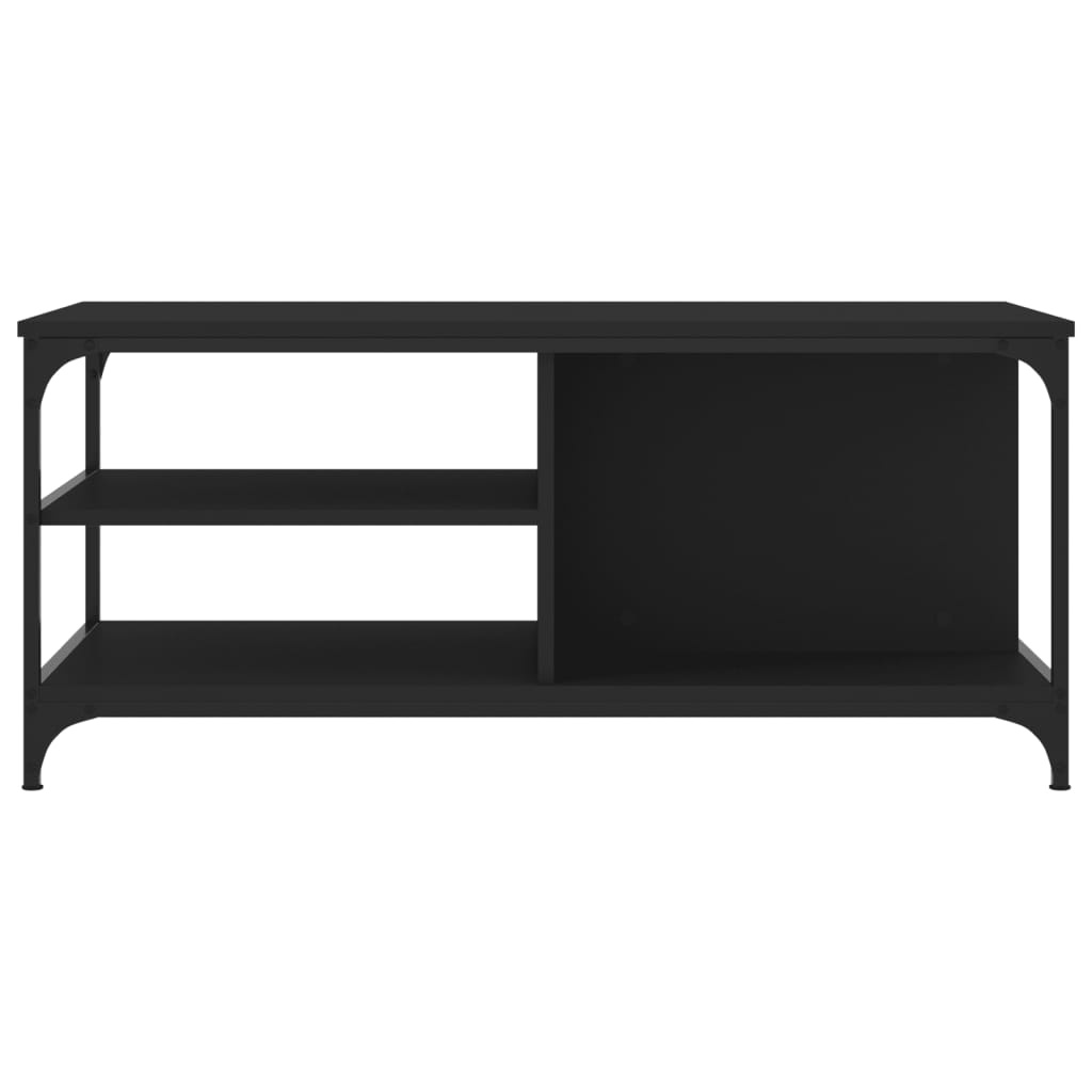 VidaXL Salontafel 100x50x45 cm bewerkt hout zwart