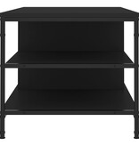 VidaXL Salontafel 100x50x45 cm bewerkt hout zwart