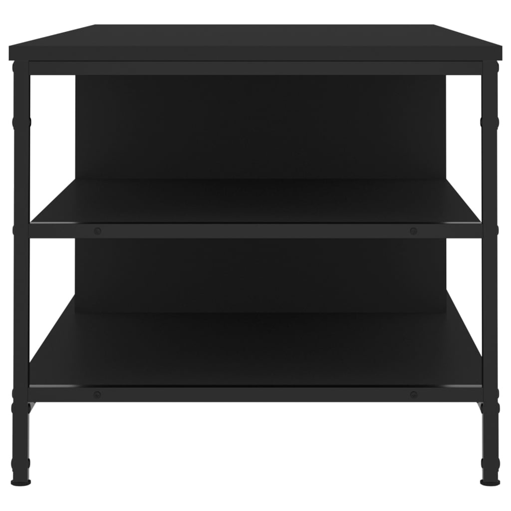 VidaXL Salontafel 100x50x45 cm bewerkt hout zwart