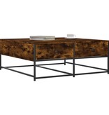VidaXL Salontafel 100x99x40 cm bewerkt hout gerookt eikenkleurig