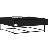 VidaXL Salontafel 100x99x40 cm bewerkt hout zwart