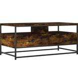 VidaXL Salontafel 100x51x45 cm bewerkt hout gerookt eikenkleurig