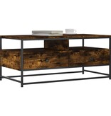 VidaXL Salontafel 100x51x45 cm bewerkt hout gerookt eikenkleurig