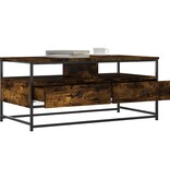 VidaXL Salontafel 100x51x45 cm bewerkt hout gerookt eikenkleurig
