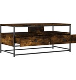 VidaXL Salontafel 100x51x45 cm bewerkt hout gerookt eikenkleurig