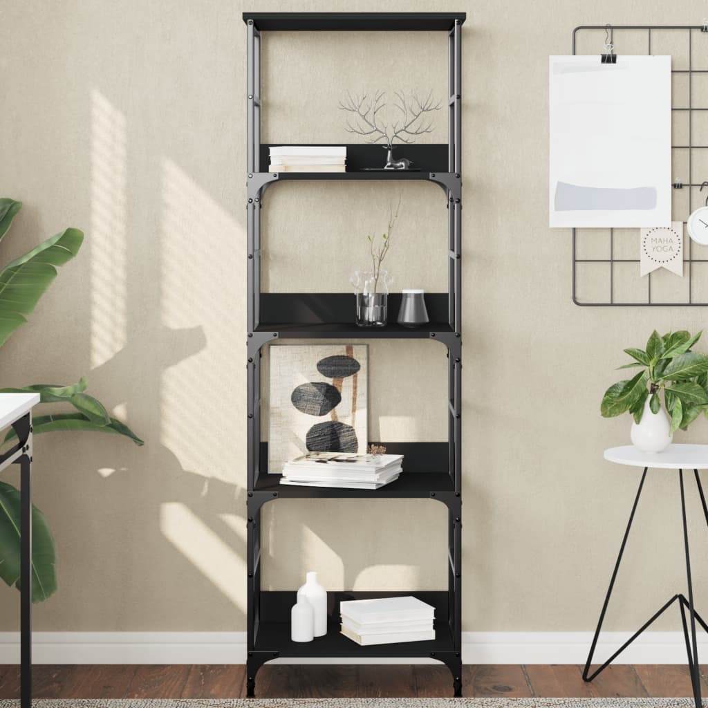 VidaXL Boekenkast 50x33x153 cm bewerkt hout zwart