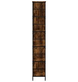 vidaXL Boekenrek 78,5x33x188,5 cm bewerkt hout gerookt eikenkleurig