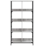VidaXL Boekenrek 78,5x33x153 cm bewerkt hout grijs sonoma eikenkleur