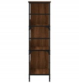 VidaXL Boekenrek 78,5x33x117,5 cm bewerkt hout bruineikenkleurig