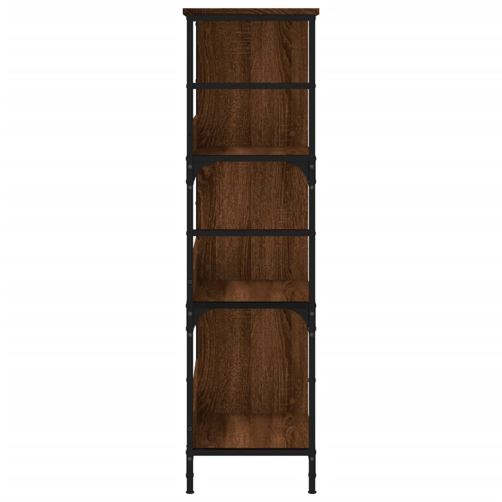VidaXL Boekenrek 78,5x33x117,5 cm bewerkt hout bruineikenkleurig