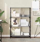 VidaXL Boekenrek 78,5x33x117,5 cm bewerkt hout grijs sonoma eikenkleur